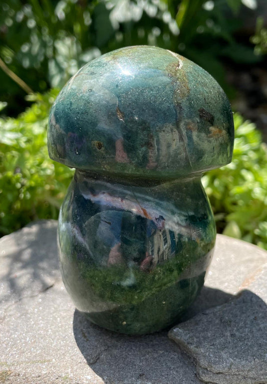 Ocean Jasper Crystal Mushroom