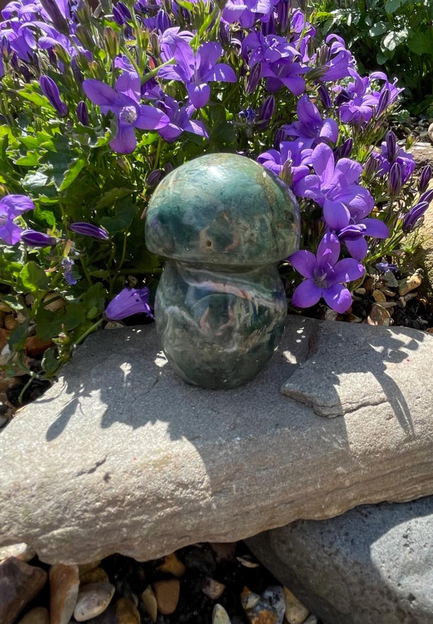 Ocean Jasper Crystal Mushroom
