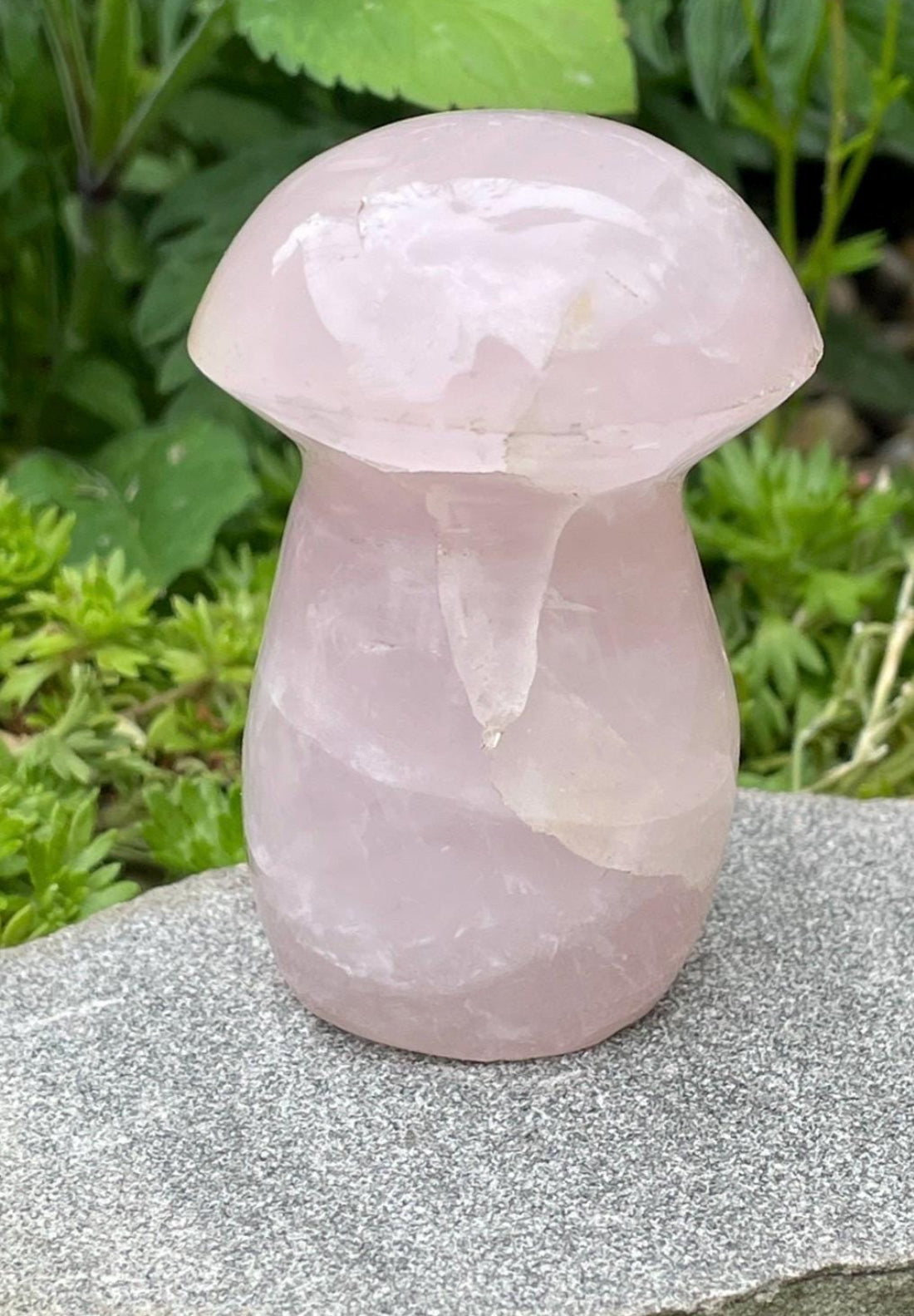 Rose Quartz Mushroom - spiritual healing