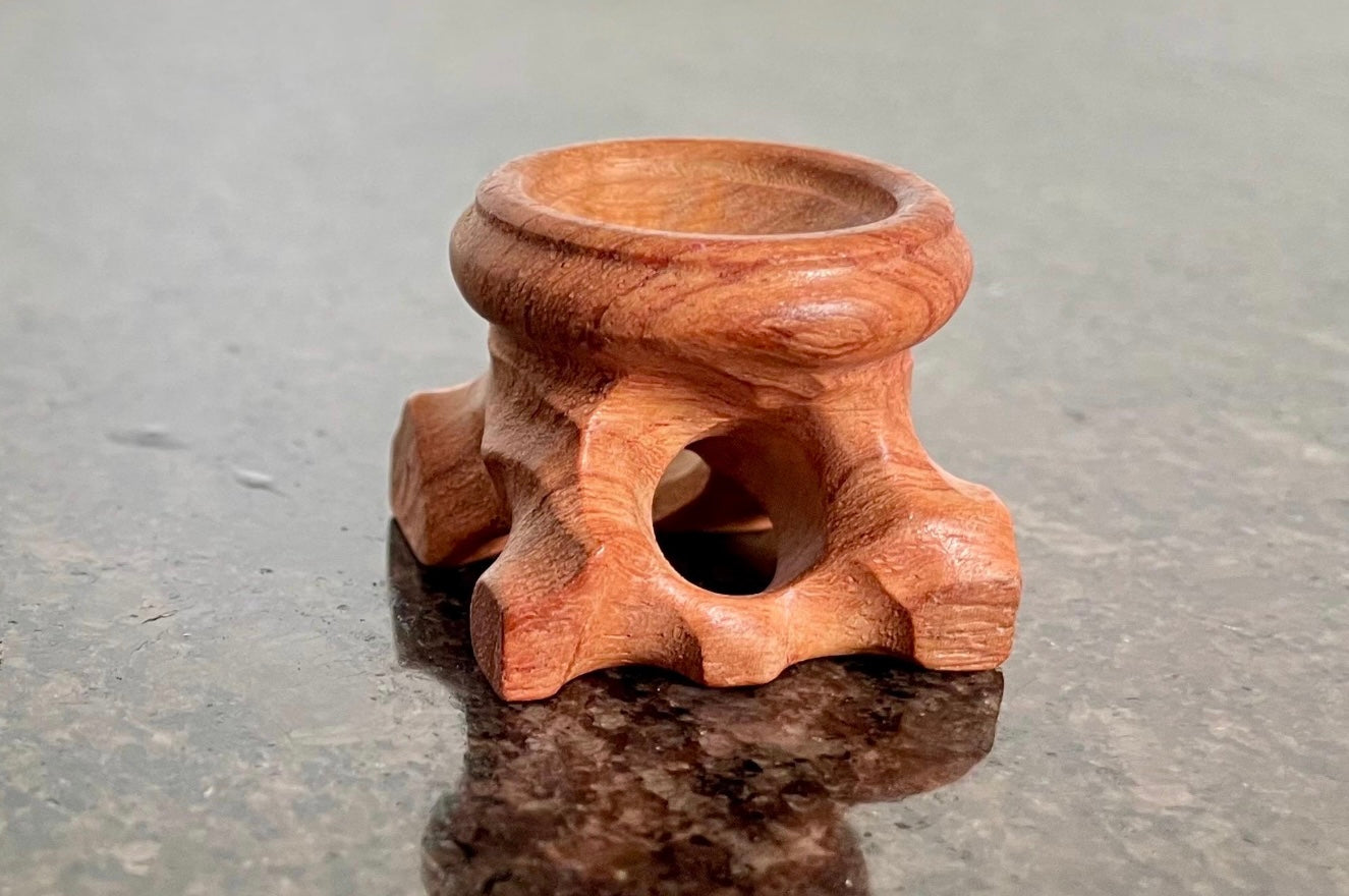 Small Wooden Crystal Sphere holder