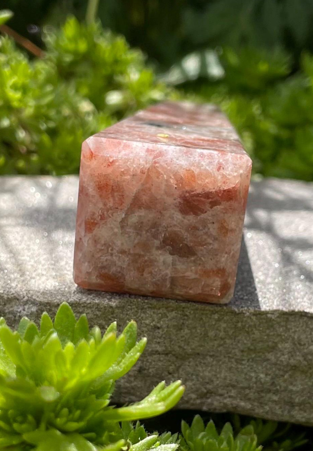 Sunstone Crystal Point / Tower - spiritual healing