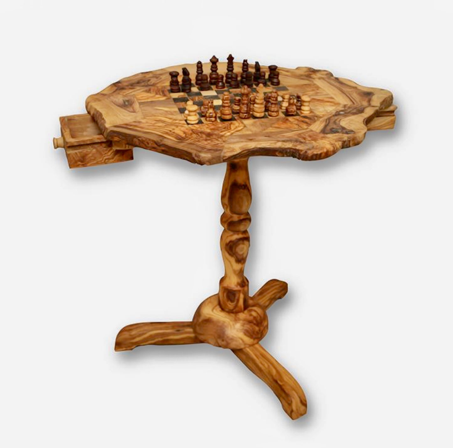 Olive Wood Chess Table - Artisan Home Décor