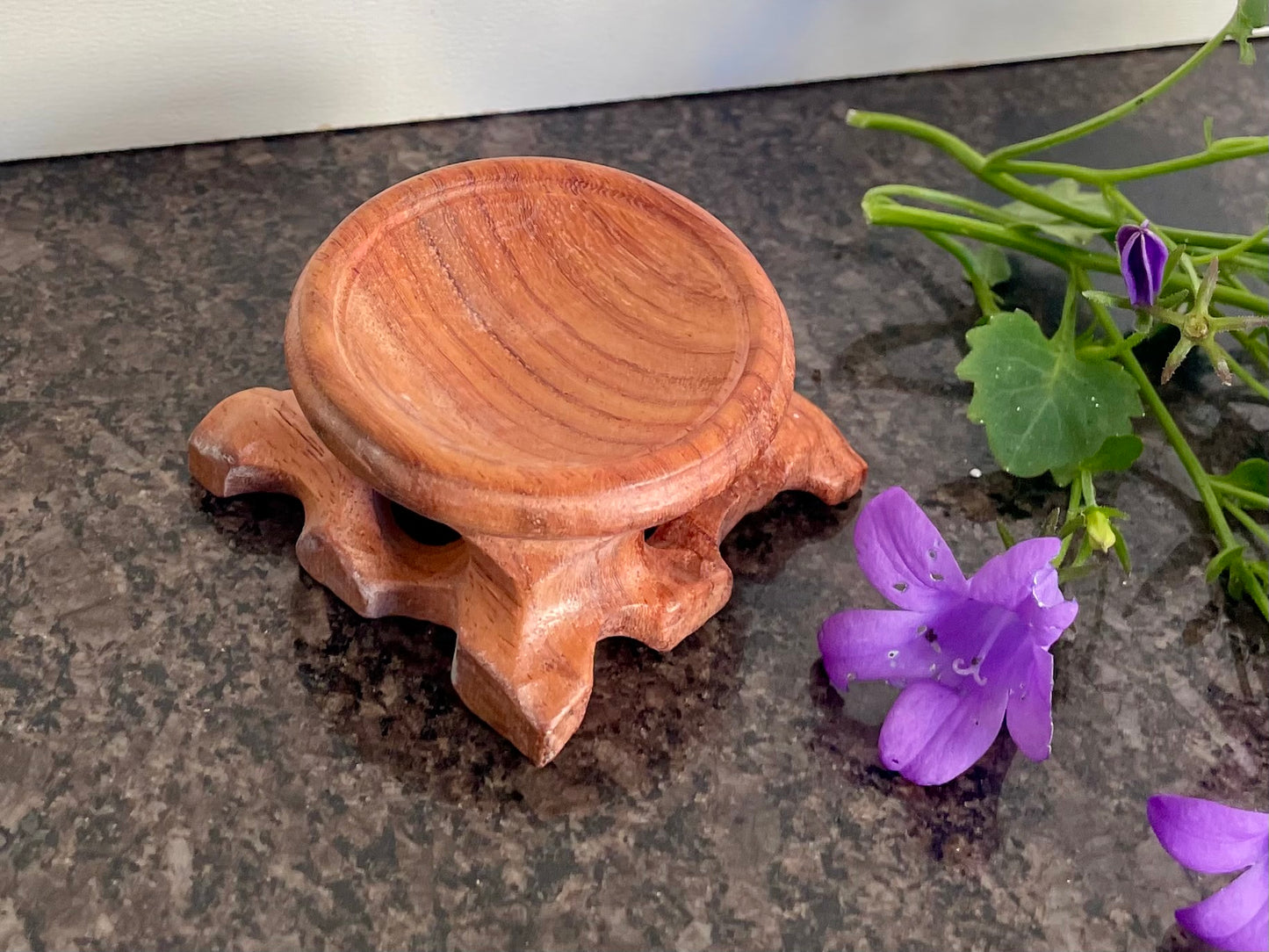 Wooden Crystal Sphere Display Stand(4cm)