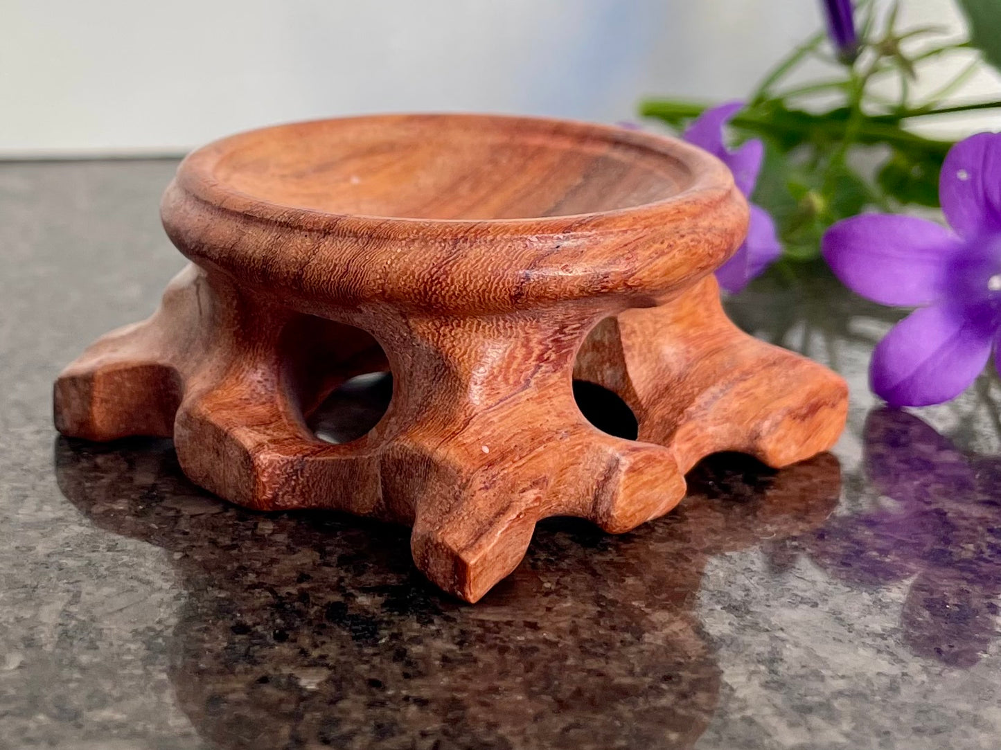 Wooden Crystal Sphere Display Stand(4cm)