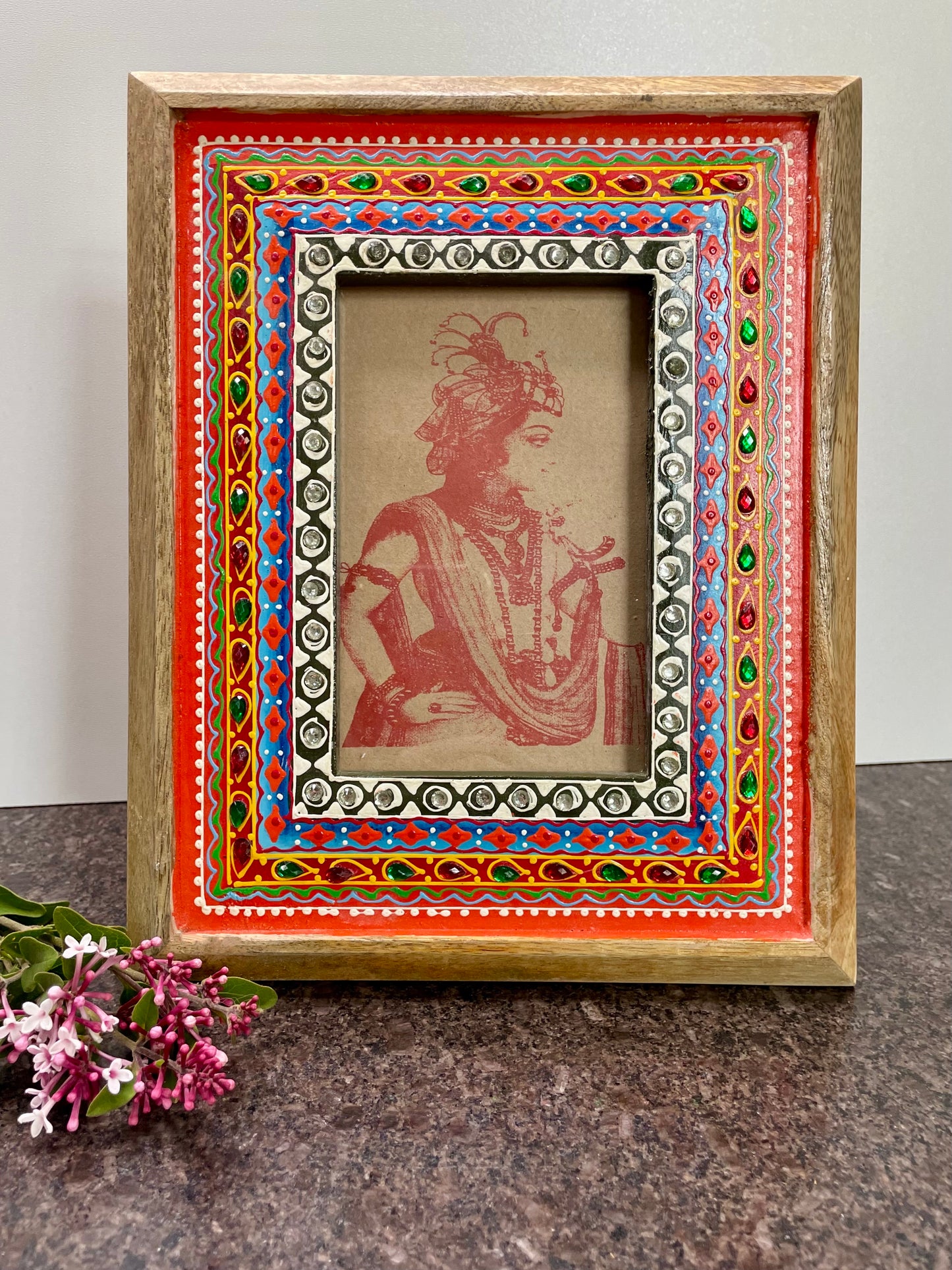 Sankalaka Hand Painted Indian Photo frame - Artisan Home Décor