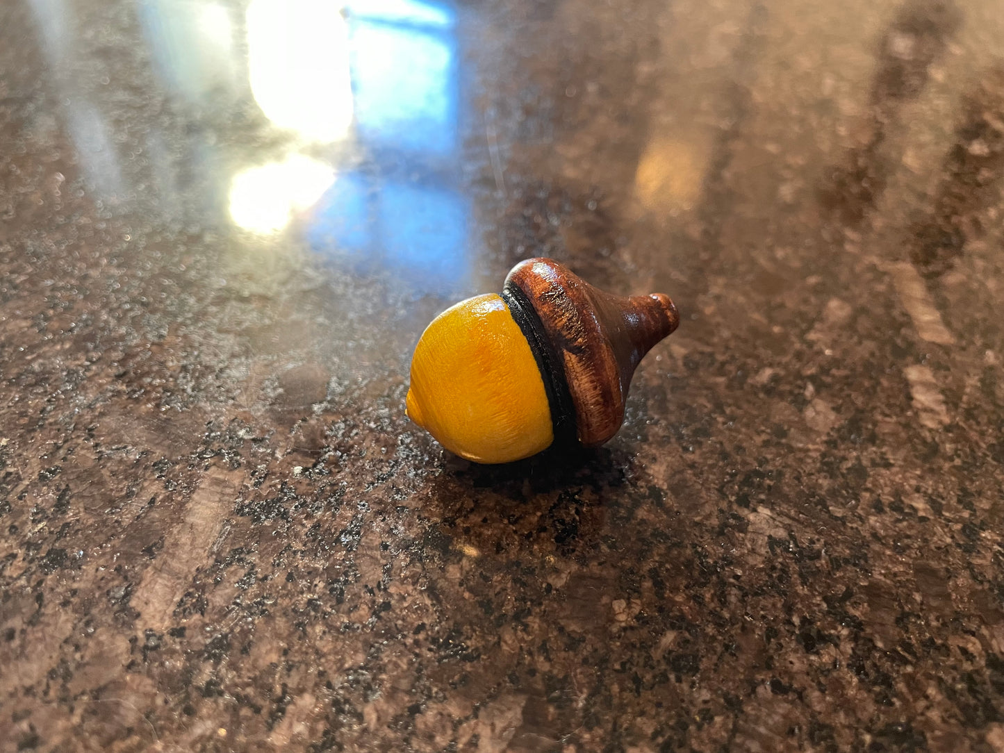 Hand painted Wooden Acorns