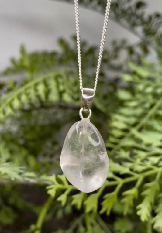 Clear Quartz Sterling Silver pendant