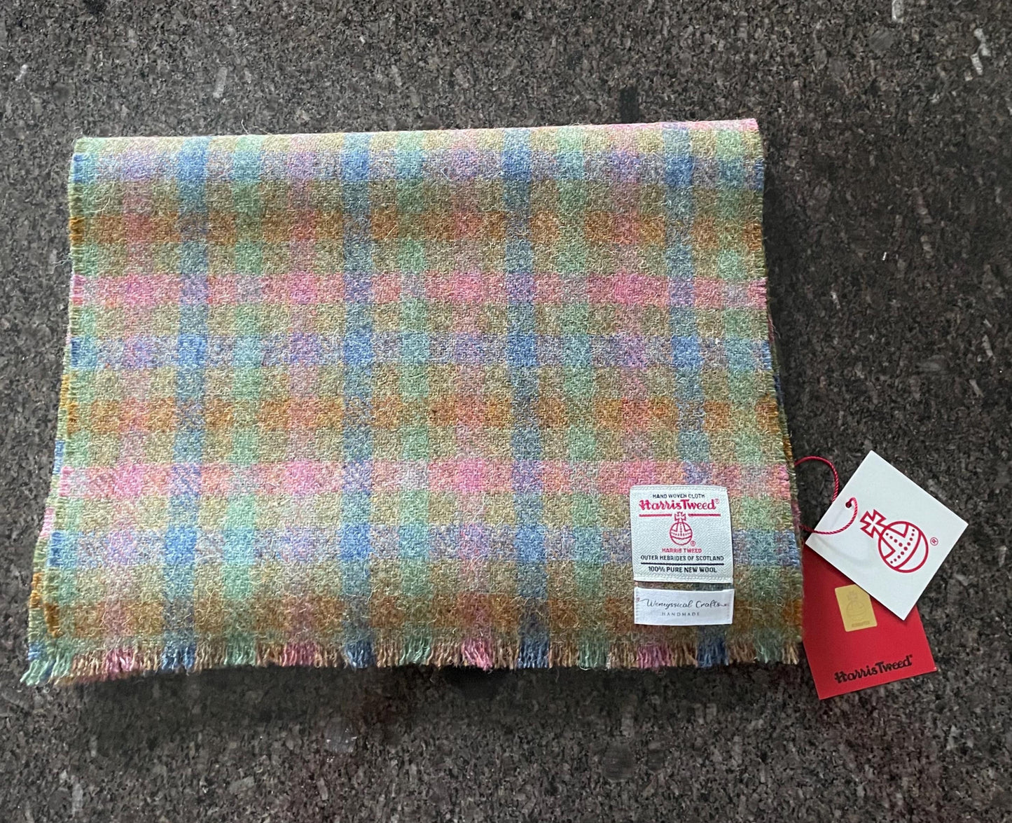 Hand made Genuine Harris Tweed Scarf