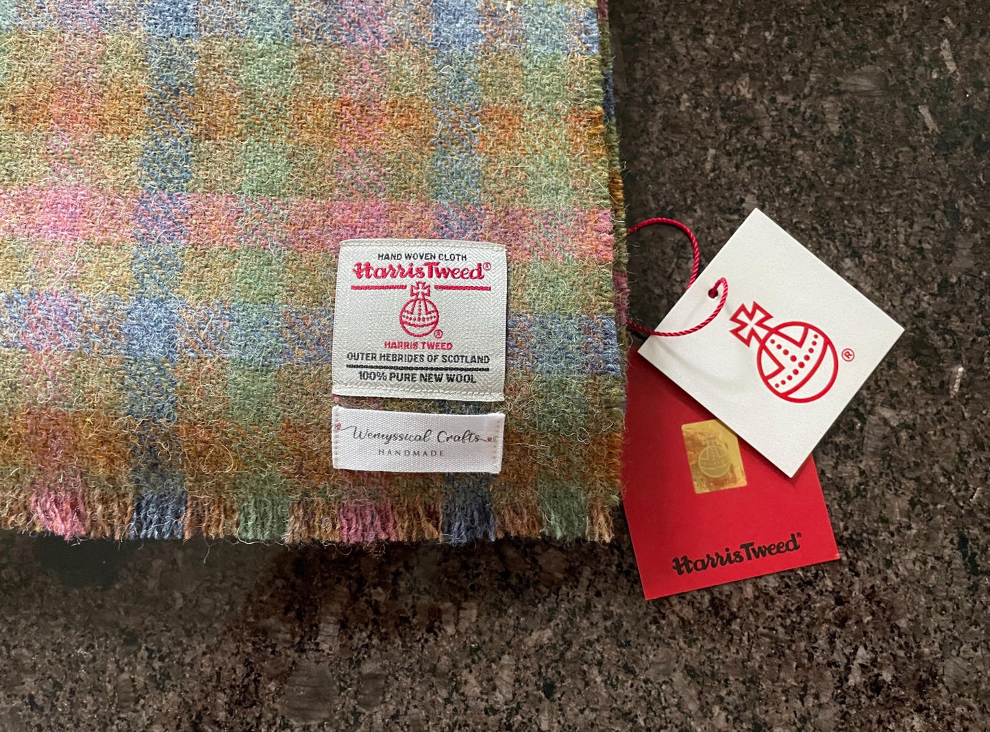 Hand made Genuine Harris Tweed Scarf