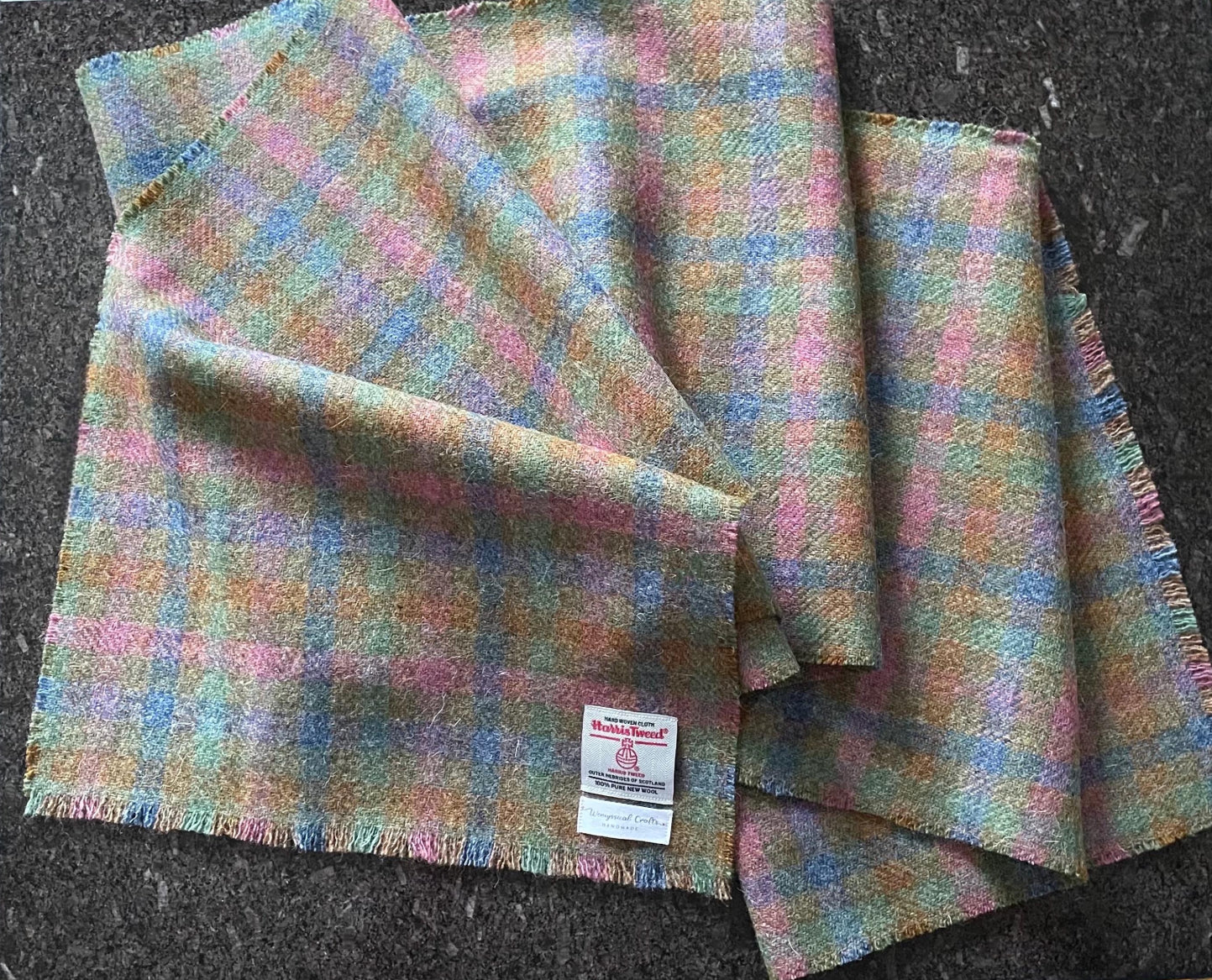 Hand made Genuine Harris Tweed Scarf