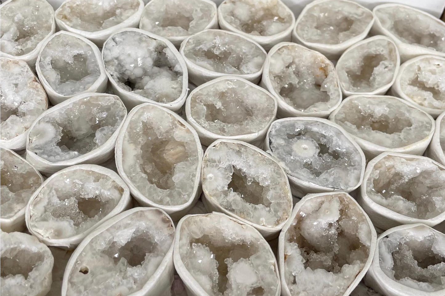 Natural Quartz Druzy Geode